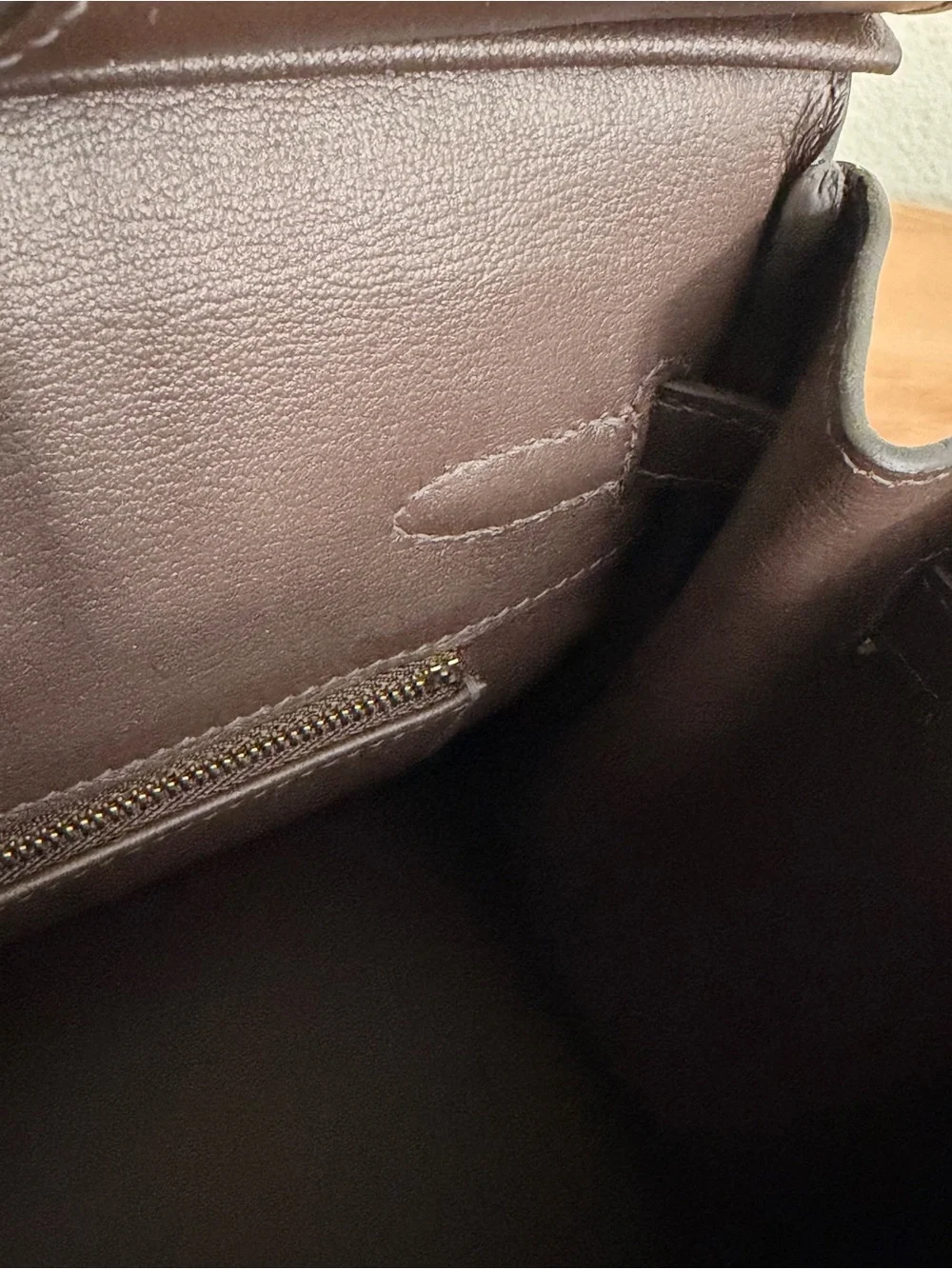 HANDMADE IMPORTED CHOCOLATE BROWN TOGO PLATED GHW SWIFT GHILLES 30 BIRKIN